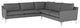 Anders Slate Grey Fabric Sectional Sofa, HGSC646