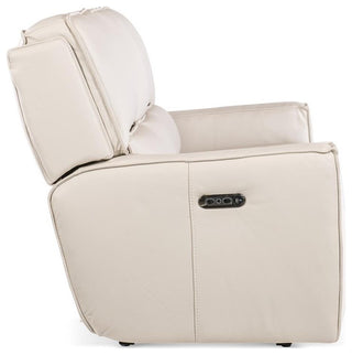 Miles Zero Gravity Leather Power Sofa in Gray by Hooker Furniture