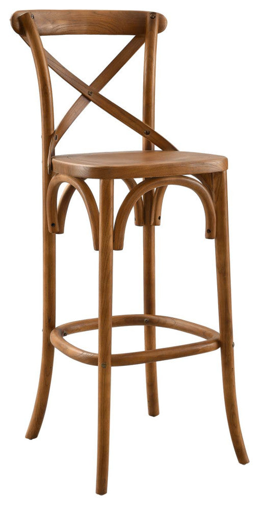Gear Bar Stool, Walnut