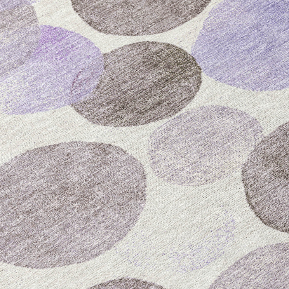 Machine Washable Indoor/Outdoor Chantille ACN1898 Purple 8' x 10' Rug