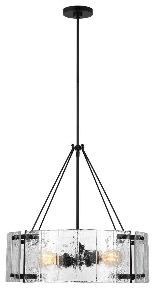 Calvert Medium Chandelier, Aged Iron