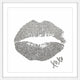 "XOXO II" Framed Painting Print, 18"x18"