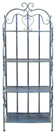 Safavieh Tyrique 4 Tier Shelf Unit, Mossy Blue