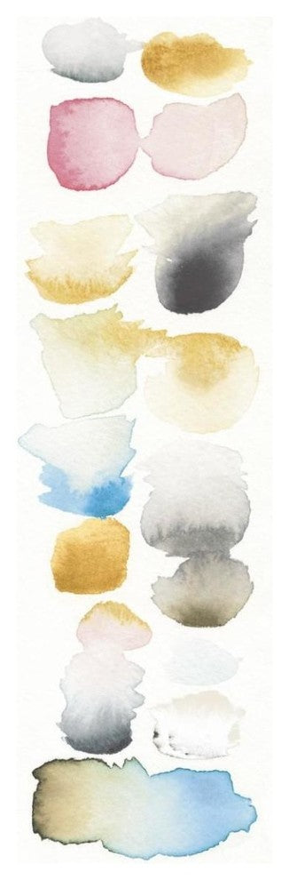 "Watercolor Swatch Panel II Bright" Paper Print by Elyse DeNeige, 20"x56"