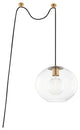 Margot 1-Light Large Swag Pendant, Aged Brass