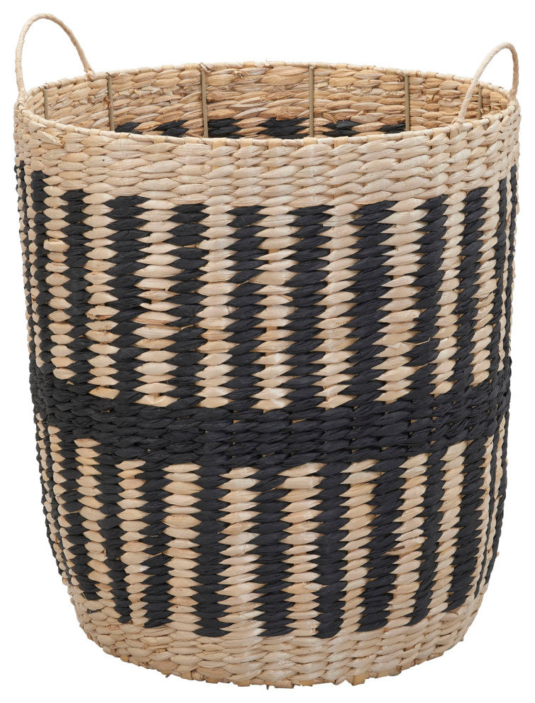 Cattail and Paper Pillar Basket