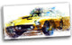 "Yellow Classic Car" Canvas Painting