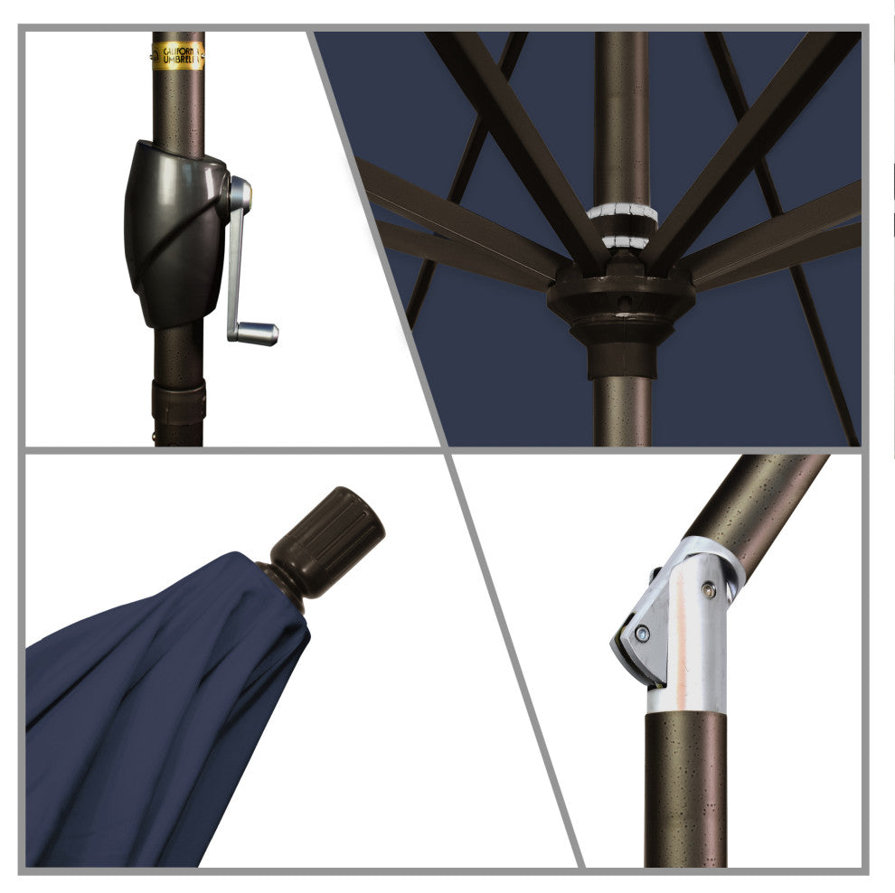 Aluminum Outdoor Umbrella, Navy