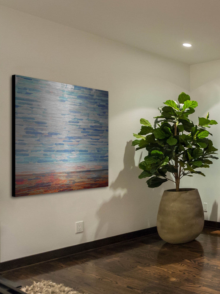 "Forgotten" UV Ink Print on Brushed  Aluminum, 40"x40"
