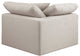 Comfy Beige Linen Textured Fabric Modular Chair, Beige, Linen Textured Fabric, Corner Chair