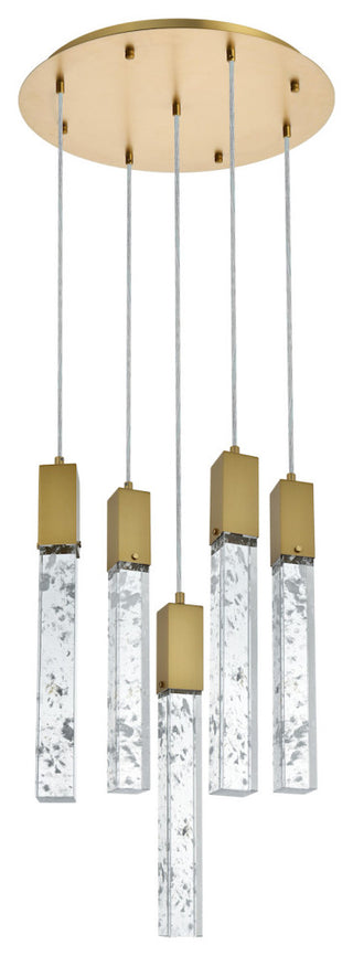 Elegant Lighting 2089D20 Aurora 20"W Crystal Chandelier - Black