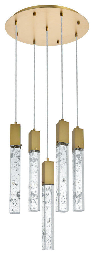 Elegant Lighting 2089D20 Aurora 20"W Crystal Chandelier - Black