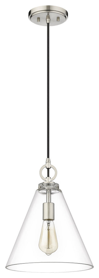 Zlite 3034P11-BN 1-Light Pendant, Clear
