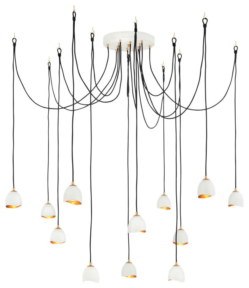 Hinkley Lighting 35908 Nula 12 Light 60"W Lisa McDennon Multi - Shell White