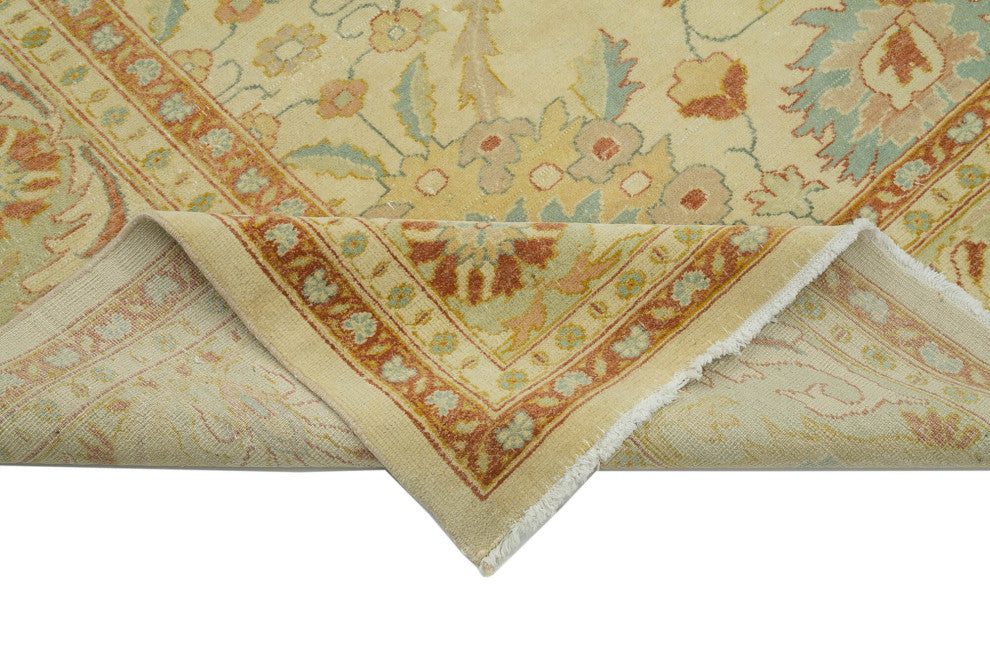 Rug N Carpet - Handwoven Oriental 9' 8" x 11' 7" Soft Oushak Area Rug