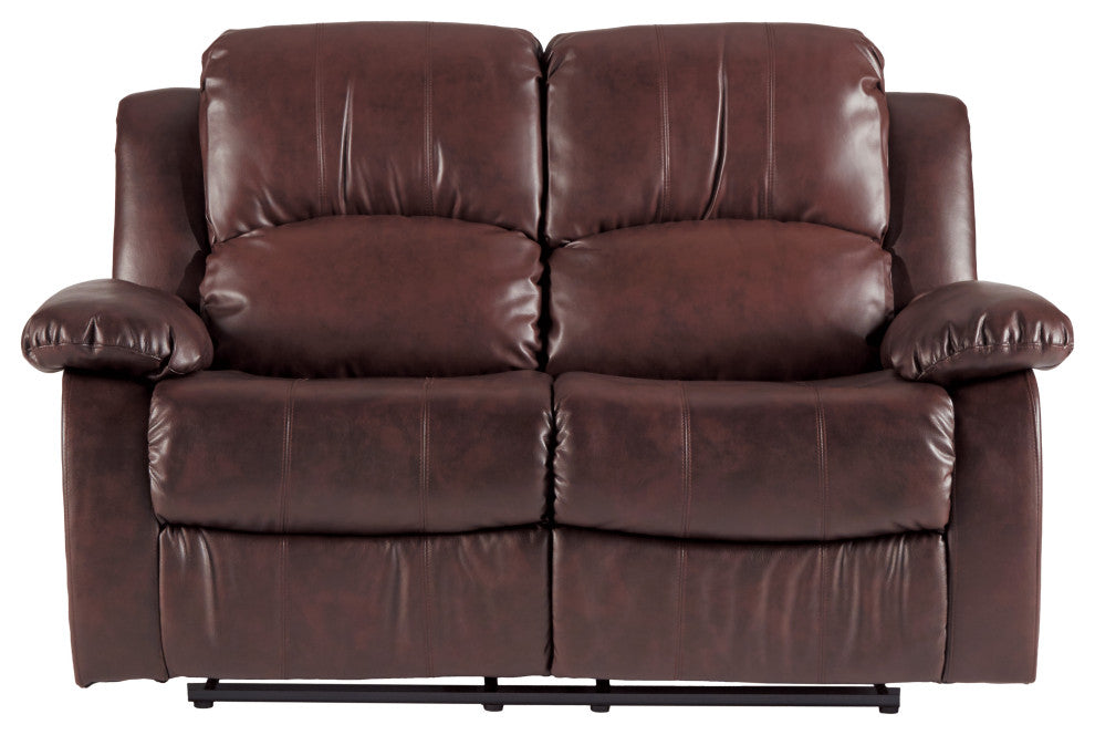 Center Hill Reclining Sofa Collection, Brown, Loveseat