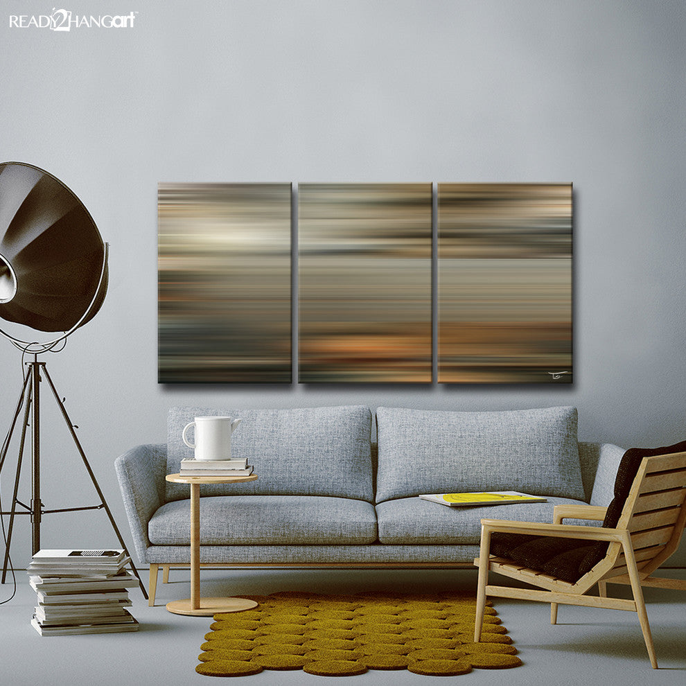Ready2HangArt ''Blur Stripes LXI'' by Tristan Scott, 18"x36", 3 Piece Set