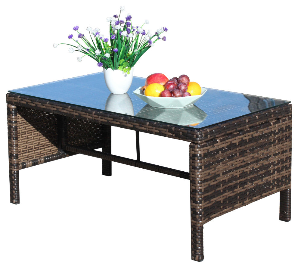 Gewnee Outdoor patio Furniture sets 3 piece Conversation set