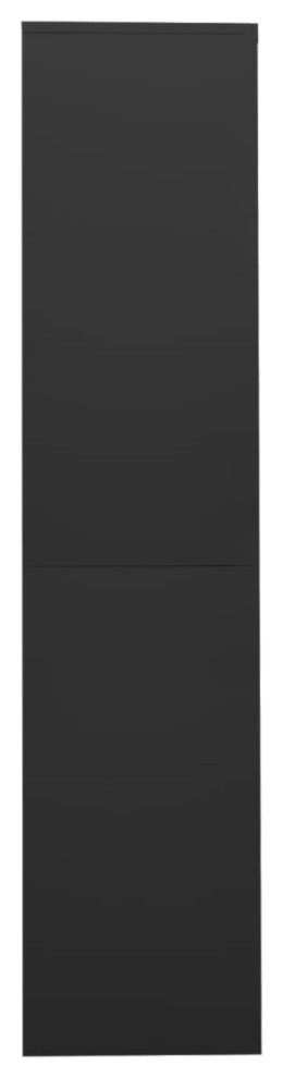 Vidaxl Office Cabinet With Sliding Door Anthracite 35.4"x15.7"x70.9" Steel