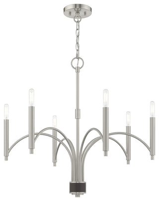 Livex Lighting Brushed Nickel 6-Light Chandelier