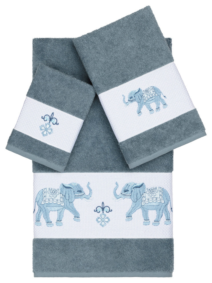 Quinn 3 Piece Embellished Towel Set
