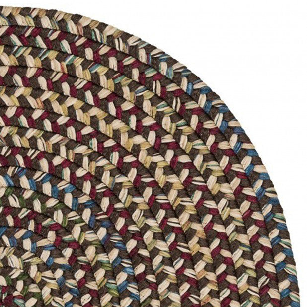 Colonial Mills Rug Worley Runner Brown Runner, Oval