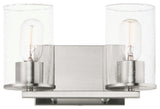 Maxim 11842CD Sleek 2 Light 12"W Bathroom Vanity Light - Satin Nickel