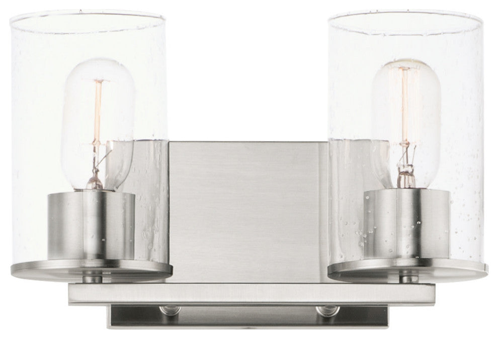 Maxim 11842CD Sleek 2 Light 12"W Bathroom Vanity Light - Satin Nickel