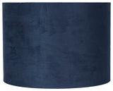 Classic Drum Suede Lamp Shade, 14"x14"x10", Navy Blue