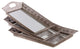 Pierced Silver Metal Trays, 3-Piece Set