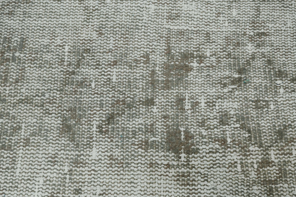 Grey Over-dyed Turkish Vintage Rug 5' 8" x 8' 11", 68 in. x 107 in.