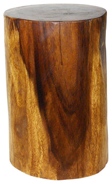 Haussmann Wood Stump Stool or Stand 11-14 in DIA x 18 in H Walnut Oil