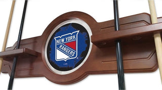 New York Rangers Cue Rack, Chardonnay Finish