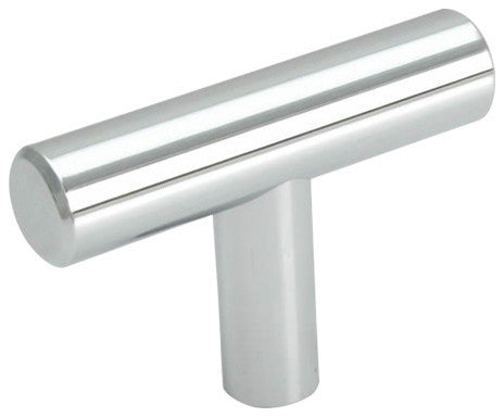 Cosmas 305CH Polished Chrome Euro Style T Bar Cabinet Knob [25-PACK]