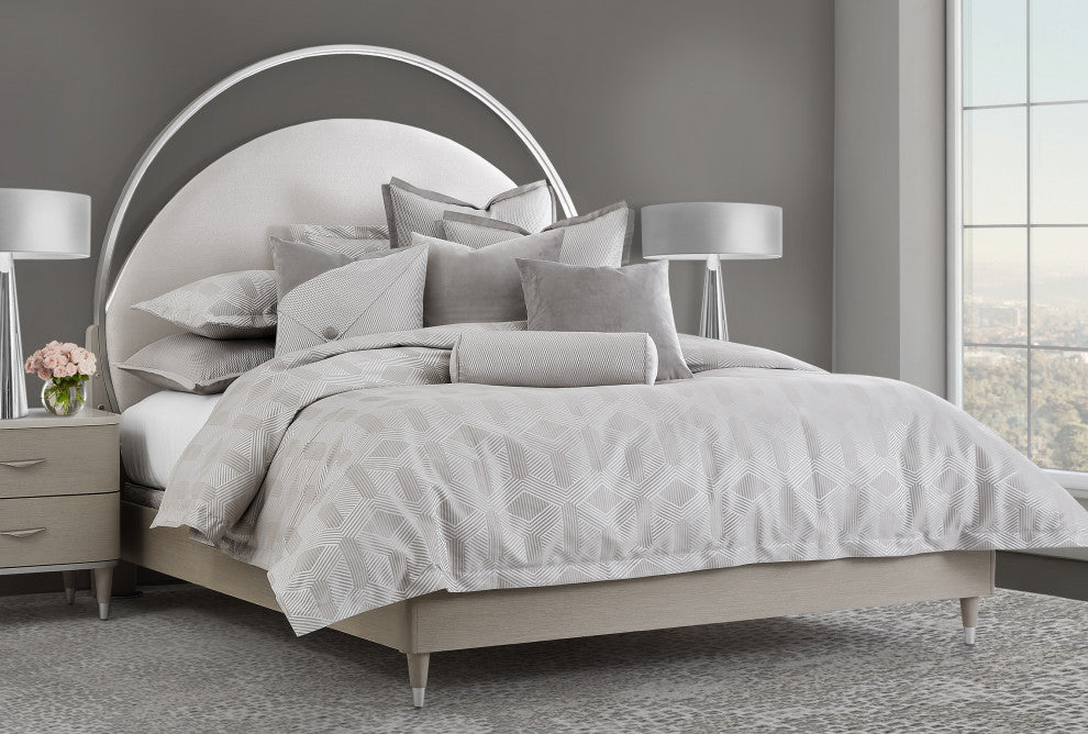 Nouveau 10-Piece King Duvet Set, Dove
