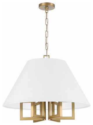 Libby Langdon for Crystorama Westwood 6-Light Vibrant Gold Chandelier