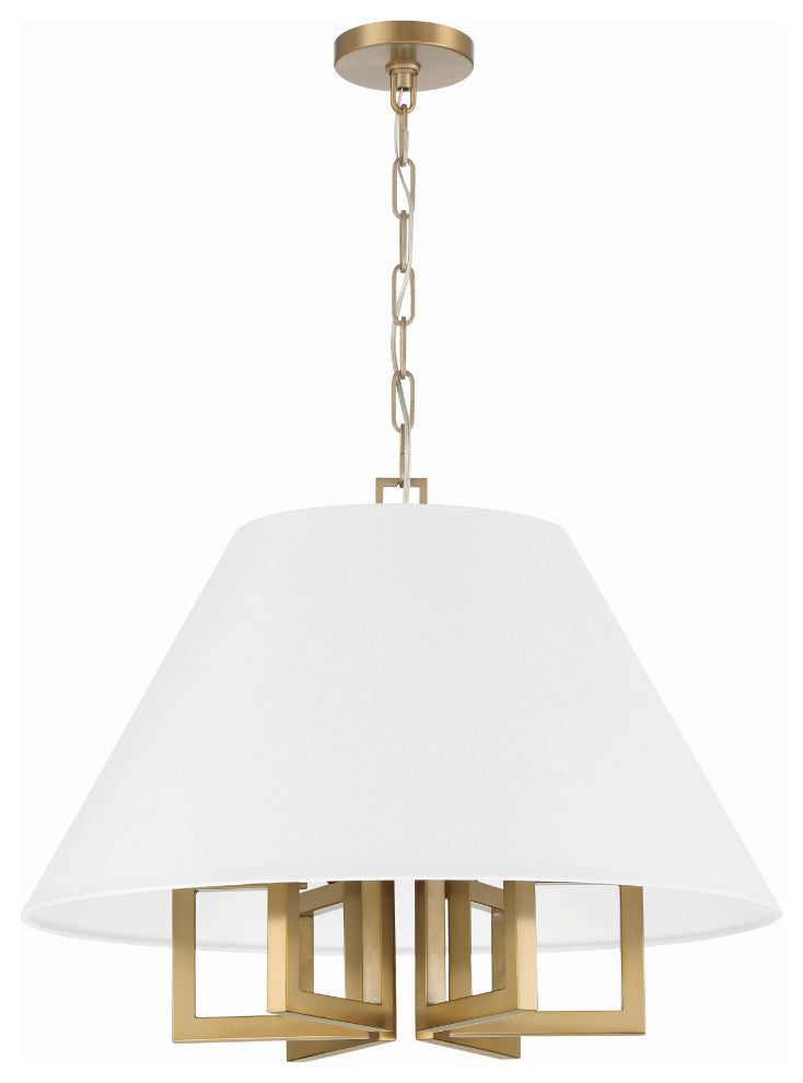 Libby Langdon for Crystorama Westwood 6-Light Vibrant Gold Chandelier