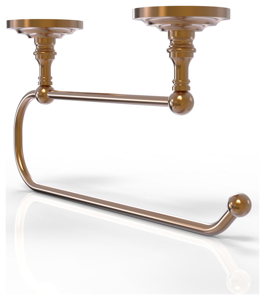Prestige Que-New Under Cabinet Paper Towel Holder, Brushed Bronze