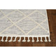 KAS Willow 1102 Ivory Gray Honeycomb Area Rug, 2'2"x7'6" Runner