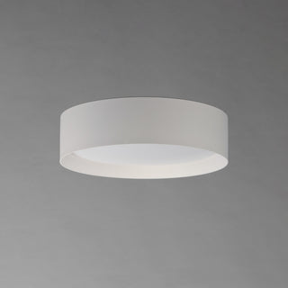 ET2 E51012 Echo 16"W LED Flush Mount Drum Ceiling Fixture - White / Black