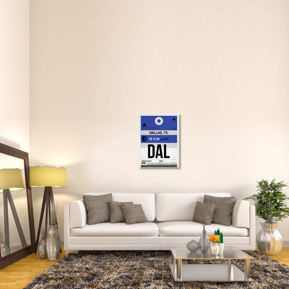 "DAL Dallas Luggage Tag 1" Fine Art Print