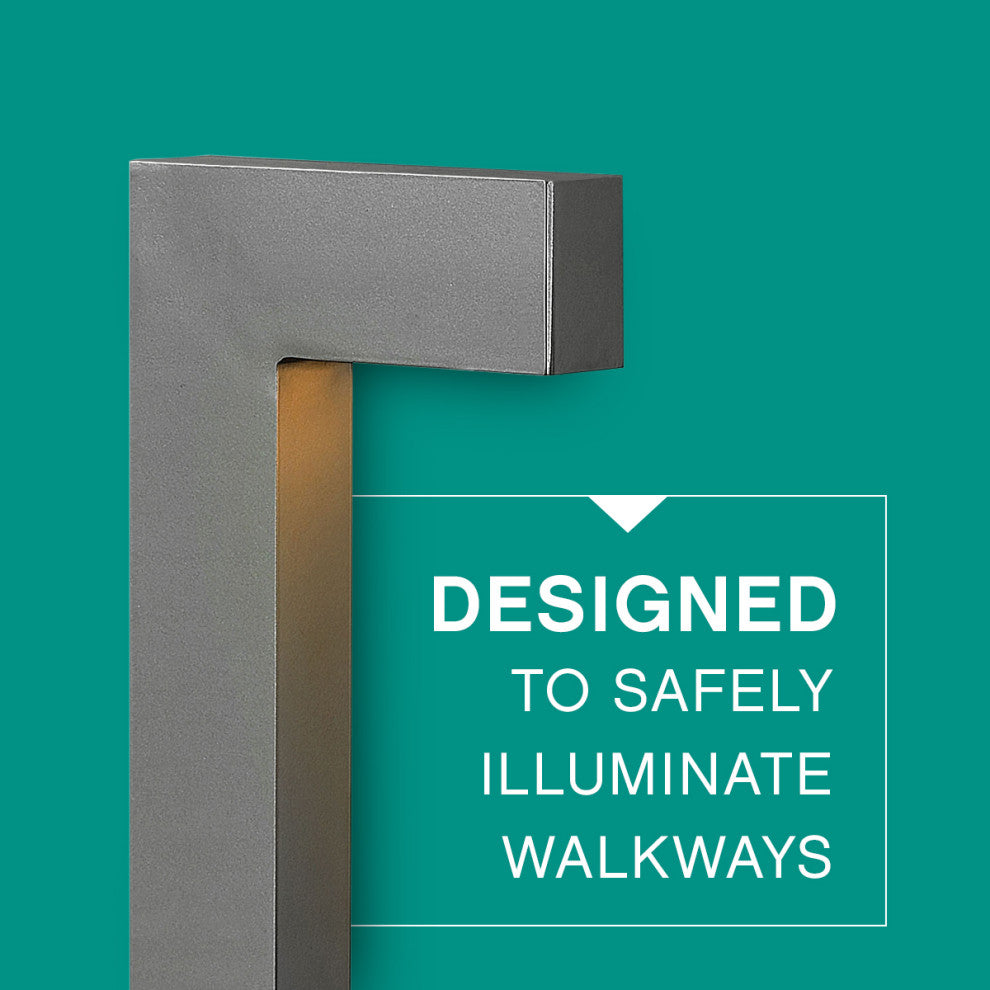 Hinkley Atlantis 15.75" Small LED Path Light, Hematite