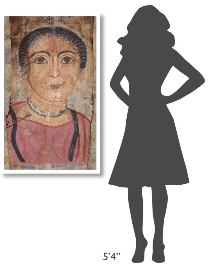"Mummy Portrait of a Woman" Paper Art, 26"x42"