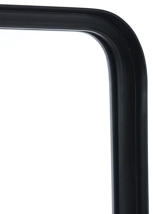 Ava Metal Deep Framed Wall Mirror, Black, 36"