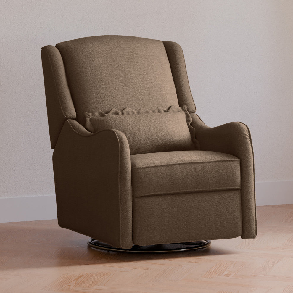 Devon Recliner and Swivel Glider, Performance Truffle Eco-Basketweave