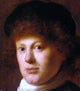 Jan Lievens Portrait of Rembrandt [detail #1], 20"x25" Wall Decal