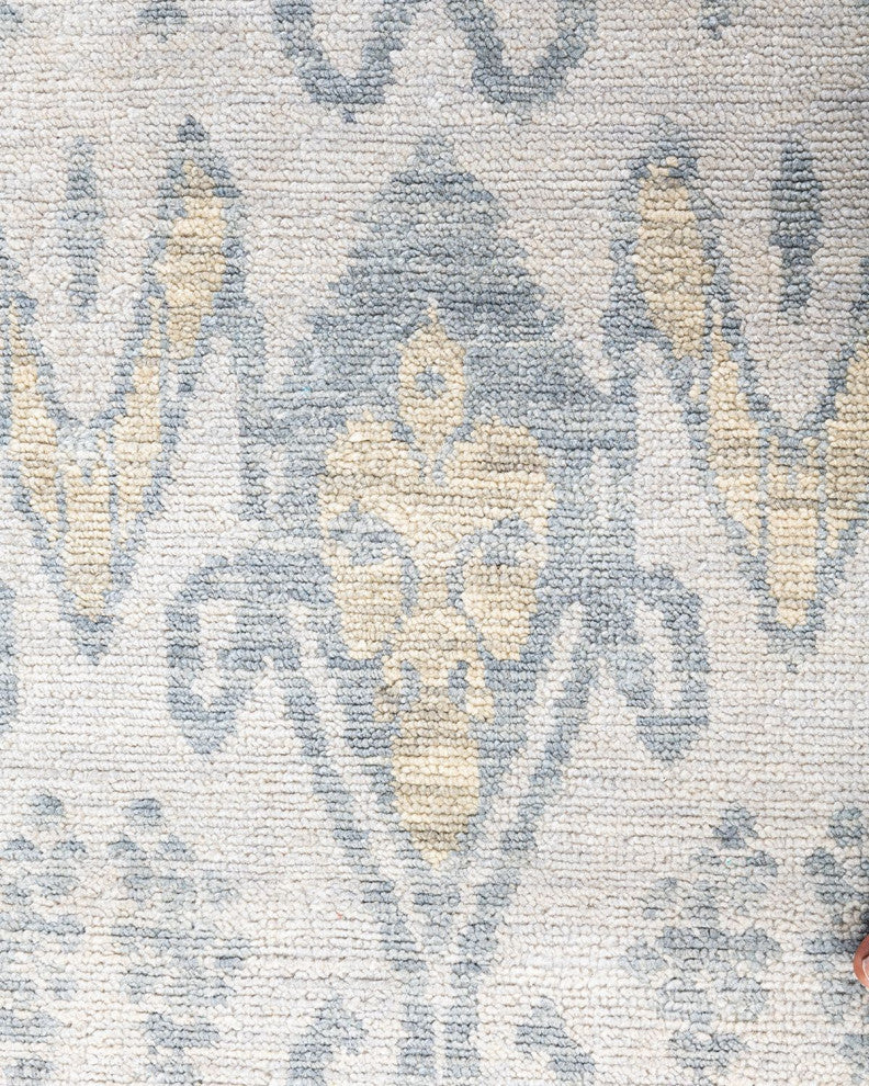 Modern One-of-a-Kind Handmade Area Rug Beige, 8' 1" x 10' 3"