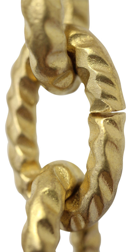 Brass Loop Chandelier Chain, Various Finishes, 2 Sizes, Acid Dipped, U35