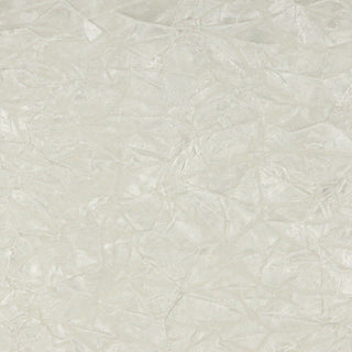 White Classic Crushed Velvet Upholstery Fabric By The Yard