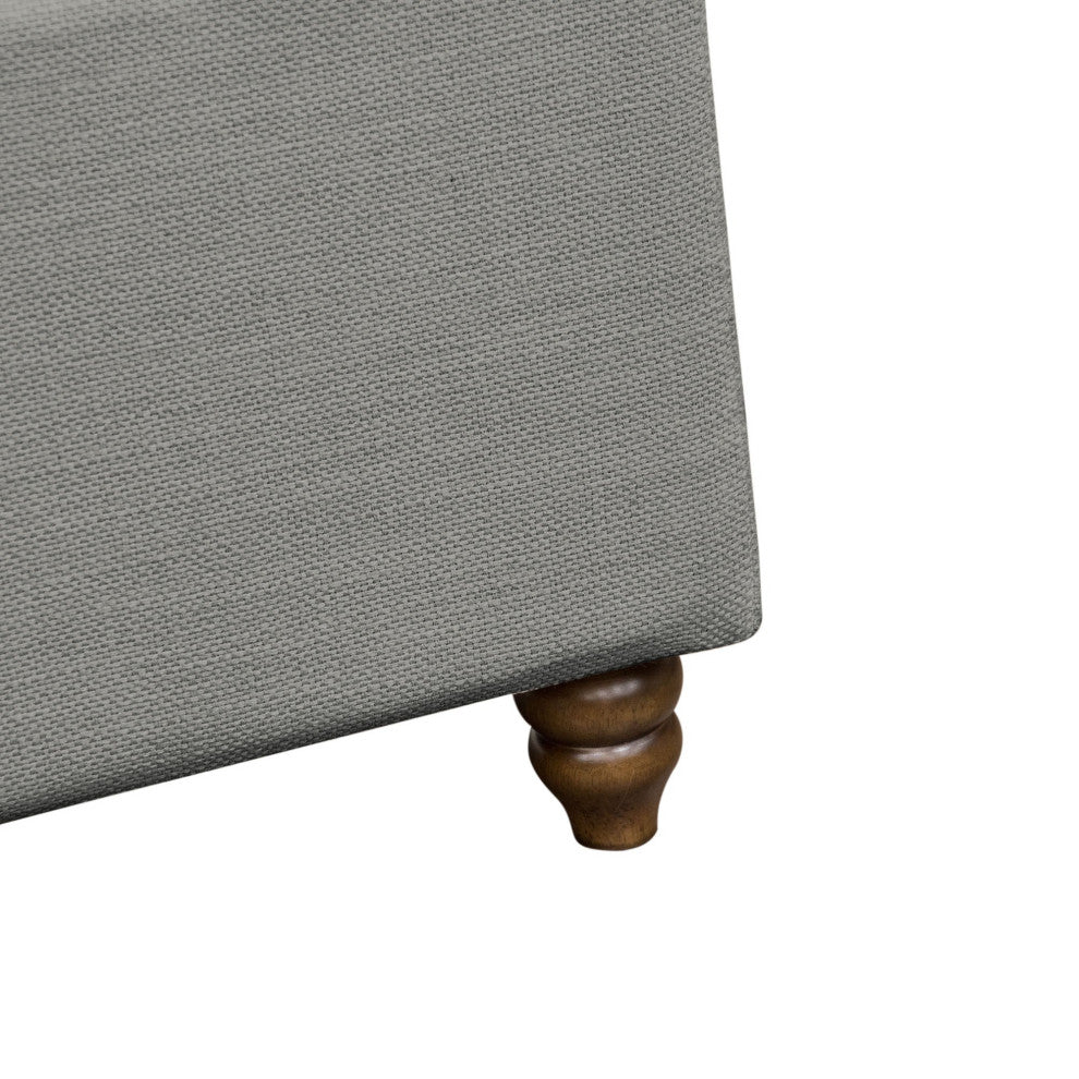 Park Ave Tufted Storage Trunk, Gray